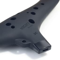Plastic Ocarina - Soprano C Fluit - Muziek Maken - Gemakkelijk Vast te Houden - 15 cm Lengte - Zwart — thumbnail 3