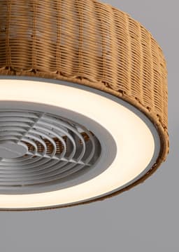 CREATE - Stille plafondventilator 40W Ø50 cm met verborgen bladen en LED-verlichting - S - Met licht - Afstandsbediening - WIND CLEAR EASY — thumbnail 2