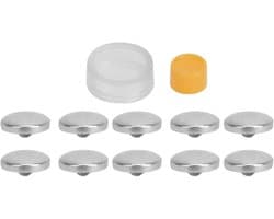 Ronde Knopen Bedekkingsset voor DIY Handgemaakte Projecten - Inclusief Stofzak en 20MM Knopen voor Creatieve Ambachten