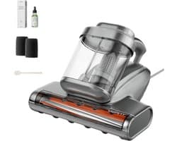 Uwant M700 UV-stofzuiger voor matrassen, 18 kPa zuigkracht, metalen rollers, 253,7 nm UV-C UV-lamp, 60.000 toeren per minuut, 65 °C verwarming, HEPA-filter en ultrasone matrasstofzuiger, geschikt voor banken, kussens, spreien, enz