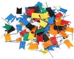 Kleurige Marker Flags voor Bulletins en Kaarten - 200 Stuks, Ideaal voor Organiseren en Markeren