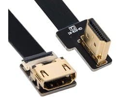 HDMI Kabel - Vlakke Kabel - Beeldoverdracht - Ultra Plat - Niet gespecificeerd - Zwart