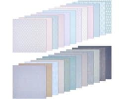 48 Vellen Dubbelzijdig Scrapbook Papier in 48 Kleuren, 12 x 12 Inch Bohemian Patroon voor Kaarten Maken, Dagboek Planner en Origami Creaties, 0.1mm Dikte