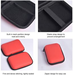 MTTProducts - Externe Hardeschijf Beschermcase - Shockproof - Rood - Bescherming voor 2.5 Inch HDD/SSD - Draagbare Opslag - Waterdicht — thumbnail 5
