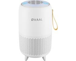 Øvaal Luchtreiniger - Air Purifier - met vervangbaar HEPA13 Filter + koolstoffilter - 250 m³/u - Helpt tegen stof, huisstofmijt, hooikoorts en allergie - Slaapstand en Automatische Stand - Luchtkwaliteit Indicator