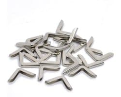 Notebook Hoekbeschermers voor Bestanden en Scrapbooks - Vintage Decoratie, 20 Stuks, Ideaal voor Mappen en Creatieve Projecten