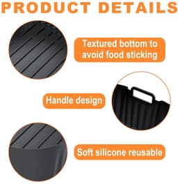 Cosensi - Silicone Shape Air Fryer Accessoires - Bakvorm - 2x Moulds - Silicone Oliekwast - Geschikt voor Philips Airfryer 5000 Series XXL - 7.2 L — thumbnail 6