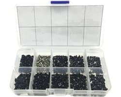 Complete Set van 500 Stukjes Kleine Schroeven voor Laptop en Computer Reparatie - M2, M2.5, M3 Micro Schroeven voor Diverse Toepassingen