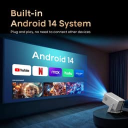 Magcubic X7 Mini Beamer - 8K support – Full HD 1080P Projector – WiFi 6 & Bluetooth 5.4 – Auto Focus & Keystone – Smart Android Beamer voor Thuisbioscoop & Outdoor — thumbnail 4