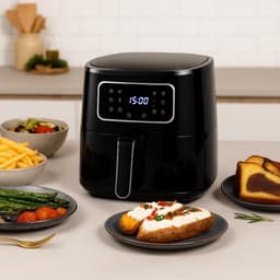 YOR® Heteluchtoven - Oven - Airfryer Oven - Zwart - 27cm x 33cm x 30cm — thumbnail 6