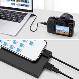 USB C naar USB 3.0 Micro-B Adapter voor Externe HDD/SSD, Compatibel met WD, Seagate en Toshiba, Zwart — thumbnail 5