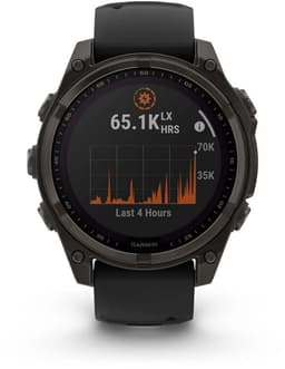 Garmin Fenix 8 Solar Sapphire 47mm - Carbon Gray DLC Titanium - Multisport GPS Smartwatch - Zwart/Grijs — thumbnail 1