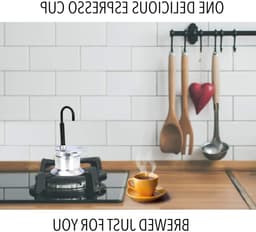 Dailygoody - Mokkapot - Koffiezetapparaat - Snel en draagbaar - Aluminium - Voor buitenfeesten - 1 kop 50 ml - Ideaal voor reizen — thumbnail 3