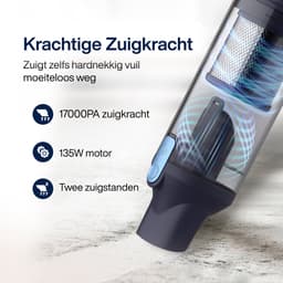 Samako Kruimeldief NanoDetect Pro 135W - Kruimelzuiger Snoerloos - Krachtige Handstofzuiger 16Kpa - Draadloos - Autostofzuiger — thumbnail 3