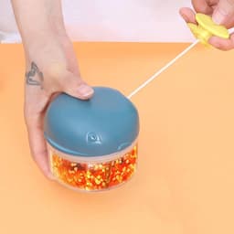 Keukenmachine - Groentesnijder Hakmolen - Snel Ingrediënten Snijden - Handmatige Bediening - N.v.t. - Roze — thumbnail 4