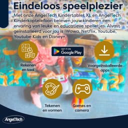 AngelTech Kinderpakket XL - Kindertablet XL + Kinderkoptelefoon - Combipakket - Kindertablet Vanaf 3 Jaar – Kinder Tablet – Kids Tablet - Tablet voor Kinderen - Roze — thumbnail 5
