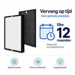 JustValue Filterset geschikt voor Philips 2000-serie Luchtreiniger – Geschikt voor Actieve Koolstof FY2420 & HEPA FY2422 — thumbnail 9