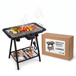 Lomera Elektrische Barbecue - Elektrische BBQ - Barbecue Staand - Tafelbarbecue - Tafel BBQ - Elektrische Grill - Rookloze Barbecue - Binnen Barbecueën - Barbecuegrill - BBQ met Onderstel - Balkon BBQ - Tuin BBQ - Elektrische Grillplaat — thumbnail 5