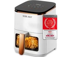 Heteluchtfriteuse - Airfryer - Gezond Koken - Transparant Venster - 3.5 Liter - Wit