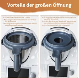 Keukenmachine Deksel - Roerpan Deksel - Eenvoudig Koken - Brede Hals Ontwerp - 227 x 211 cm — thumbnail 4
