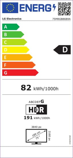 LG 75MRGB86B9A - 75 inch - 4K RGB MiniLED - 2026 — thumbnail 2