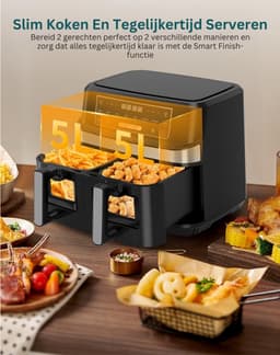 MRKK® Airfryer XXL - Dubbele Mand Airfryer — thumbnail 6