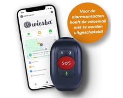 Wiesba WB62S SOS-Knop - GPS Horloge Senior - Smartwatch voor Ouderen - Persoonlijke alarmen - alarm horloge ouderen - GPS Horloge Alzheimer - Valdetectie - Persoonlijk alarm