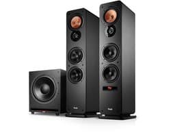 Teufel Ultima 40 ACTIVE 3 Club Edition - Krachtig 2.1-geluidssysteem met krachtige subwoofer, Bluetooth aptX, 260 W, basreflex, ingebouwde versterker, HDMI ARC CEC, USB-C - zwart