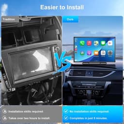 Navigatiesysteem Auto - Dashcam voor auto - GPS Navigatie - Draadloze - 2.5K DVR - Bluetooth Audio - ADAS Systeem - 9" - Achteruitrijcamera - Spraakbesturing — thumbnail 3