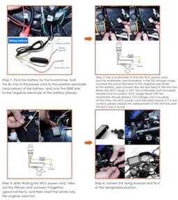 Dailygoods - Dailygoody Motorfiets Dash Cam - 1080P HD - Waterdicht - 2 Inch Scherm - Loop Recording - Geschikt voor alle motorfietsen - Zwart — thumbnail 4