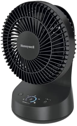 Tafelventilator stil – oscillerende bureauventilator met 5 snelheden en timer – zwart — thumbnail 1