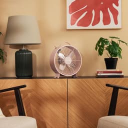 Tafelventilator Cecotec 25W – Retro Roze Bureauventilator – 8 Inch – 2 Snelheden – Stabiele Voet — thumbnail 2