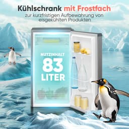 Bomann KS 7257 - Koelkast - 83Liter -met ijsblokjesvak - Grafiet — thumbnail 5