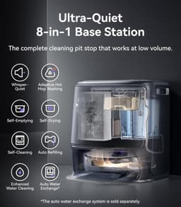 Narwal Freo Z10 Ultra Robot Vacuum & Mop: 18000Pa Suction, AI Dual Cameras, 75°C Hot Water Mop, Self-Emptying & Drying — thumbnail 5