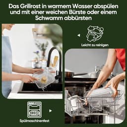 Accessoires voor vierkante heteluchtfriteuses, inclusief hittebestendige tang en antislipmatjes — thumbnail 3