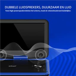 ieGeek IK-902 11" Portable dvd speler met 9" groot HD-draaischerm, 6 uur oplaadbare batterij, ondersteuning voor USB/SD-kaart/Sync TV en meerdere schijfformaten, geen regiobeperking, luidspreker met hoog volume, blauw - 2 stuks — thumbnail 5