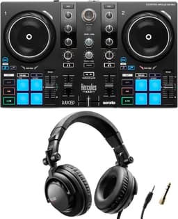 Hercules DJ Starter Kit: DJControl Inpulse 200 MK3 DJ-Controller + HDP DJ45 Hoofdtelefoon - Complete Bundel voor Beginners - Inclusief DJ-Software en Handleiding — thumbnail 1