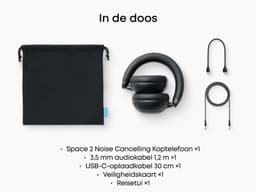 soundcore Space 2 by Anker, Active Noise Cancelling Koptelefoon, Comfortabele Pasvorm, 50H Speeltijd, LDAC Hi-Res Draadloze Audio, Dual Connection, Helderre Gesprekken, Bluetooth 6.1, Nap Mode, Draagdetectie — thumbnail 8