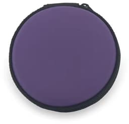 Paarse Kabeltasje - Rond oberghoesje voor kabels - Oortjes opbergen - Reistasje -Kabel tasje - Roze/Paars - Soft met rits - 8CM - CHPN — thumbnail 1