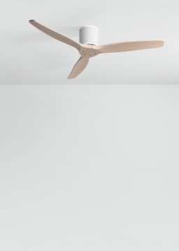 CREATE - Plafondventilator stil 40W (Ø132cm) - Sfeerlicht LED - Afstandsbediening - 6 snelheden - Programmeerbaar - WIND CALM CUSTOM RATTAN — thumbnail 4