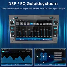 Hexinex Autoradio - Geschikt Voor Opel Astra H Corsa C/D Meriva Zafira B - 2GB + 64GB - Draadloos Apple Carplay & Android Auto - 7-inch Touchscreen Achteruitrijcamera — thumbnail 5