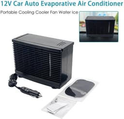 Draagbare Airco Ventilator - Mini Koeler Luchtkoeler - Persoonlijke Koeling - Waterkoeling Technologie - 200x110x150mm - Zwart — thumbnail 5
