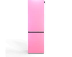 NUNKI LARGECOMBINF-FBUB / Koel-vriescombinatie, D Klasse, 253l, Bubblegum Pink, Satin (FRONT only)