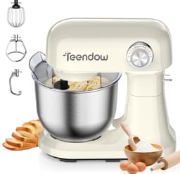 Teendow Keukenmachine – Staande Mixer - 12 Snelheden - 5L RVS Kom - Kantelbare Kop - Vaatwasserbestendig voor Thuisbakken — thumbnail 1