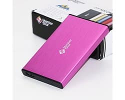Externe Harde Schijf - Draagbare Opslag - Bestanden Opslaan - Supersnelle USB 3.0 - 80 GB - Roze