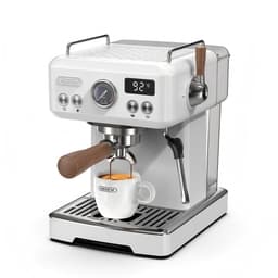 HiBREW H10 Plus Espressomachine – 20 Bar – Semi-automatische - Dubbele Temperatuurregeling (PID+NTC) – Flow & Temperatuur Instelbaar – Cold Brew (25°C) – Stoompijp – 1,8L Watertank – 1230W - Wit — thumbnail 1