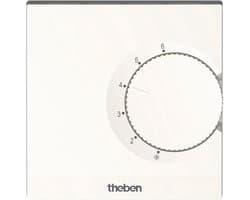 Theben RAMSES 701 S Kamerthermostaat elektronisch, wandmontage/opbouw (AP), kamertemperatuurregeling, montage zonder schroeven (Snap-functie), ingestelde temperatuurbegrenzing 7010003, 7010003