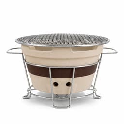 Grillies V1 Tafel BBQ – Compacte Mini Houtskool BBQ voor Tafel & Balkon – Draagbare Keramische Barbecue — thumbnail 3