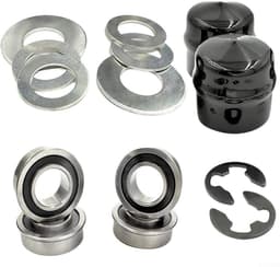 Dailygoods- Voorwielring - Dragende Omzettingsuitrusting - Conversiekit - Compatibel met Craftsman/Poulan/Husqvarna/Jonsered - Metaal/Rubber - Inhoud: 1 set - Wielbus — thumbnail 3
