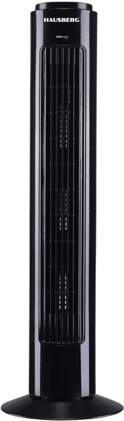 Hausberg Pro® Torenventilator 75CM – 90° Oscillerend – 3 Snelheden – Stil & Compact – 45W – Zwart — thumbnail 1